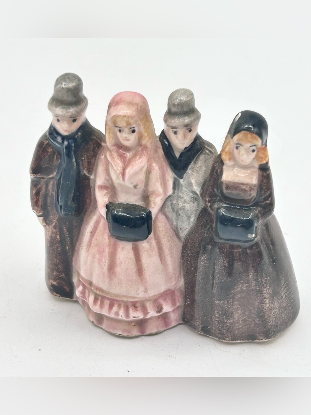Disney Miniature Caroler Village Figurine Japan Ceramic 2"